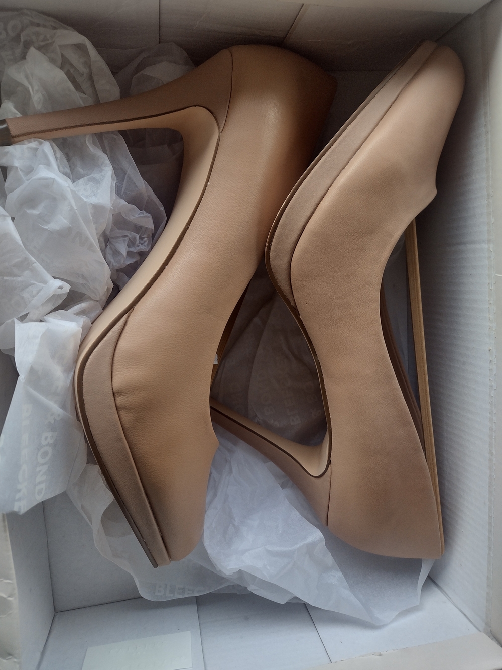 Nude Platform Stiletto Pumps for Women - Sleek High Heel